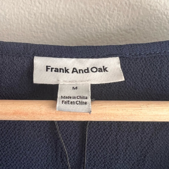 Deep Navy Blue Frank & Oak Top, Never Worn - Picture 2 of 3